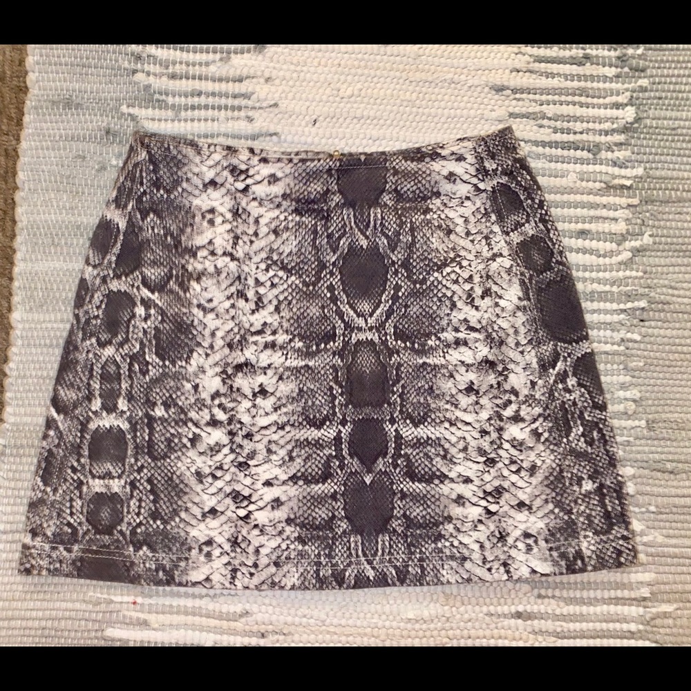 Urban Outfitters BDG snake print miniskirt